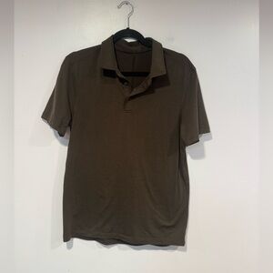Espresso cotton‎ lululemon brown polo shirt